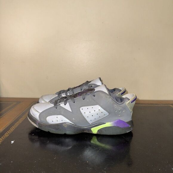 Nike Air Jordan 6 Retro Low Dark Grey Green 768884-008 Ps Preschool Size 3Y - Picture 3 of 5